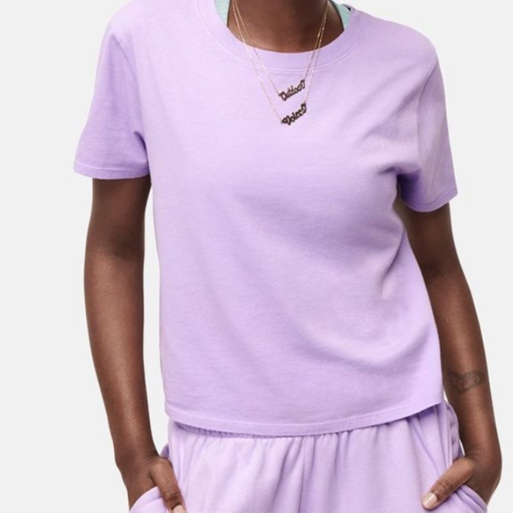 Outdoor Voices Everyday Short-sleeve Tee Lilac Purple Small